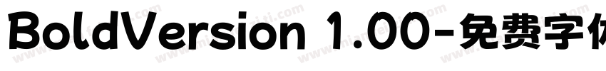BoldVersion 1.00字体转换